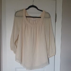 💛LC Lauren Conrad Cream Blouse